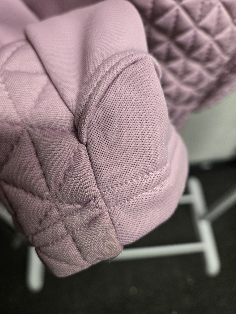Avia Women's Quilted Light Pink Zip-Up Jacket - Picture 3 of 5